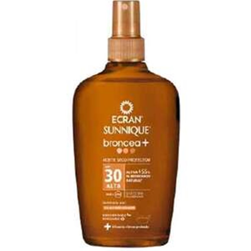 ACEITE PROTECTOR ECRAN SUNNIQUE BRONCEA F30 200ML ECARAN