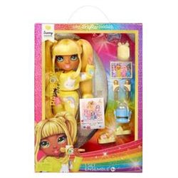 MUÑECA SUNNY RAINBOW HIG JUNIOR HIGH FIESTA DE PIJAMAS  CON ACCESORIOS 22 CM