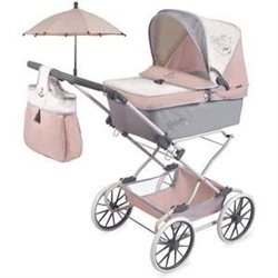 COCHE REBORN PLEGABLE FUNNY CON SOMBRILLA PARA MUÑECAS DE HASTA 55 CM. 90X90X40 CM