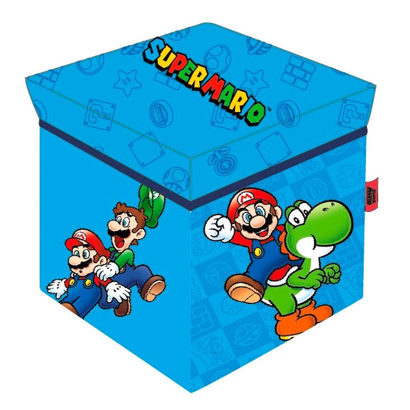 Cubo almacenaje Super Mario Bros