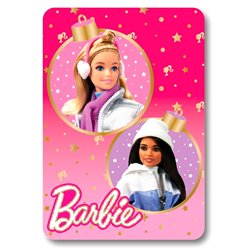 Manta polar Navidad Barbie