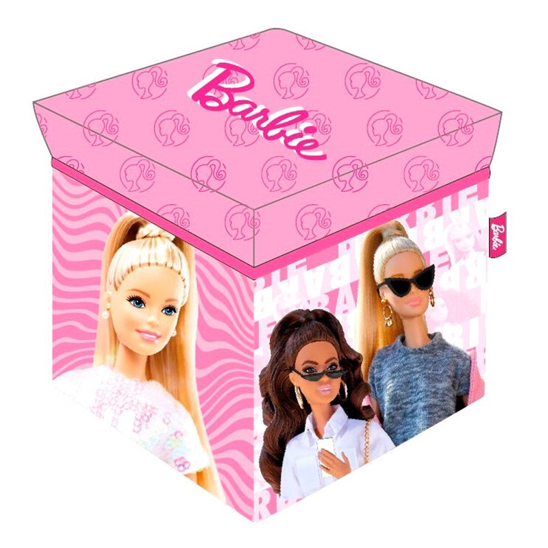 Cubo almacenaje Barbie