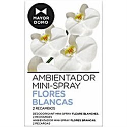 RECAMBIO AMBIENTADOR TOQUE MINI SPRAY FLORES BLANCAS 2 UNDS.