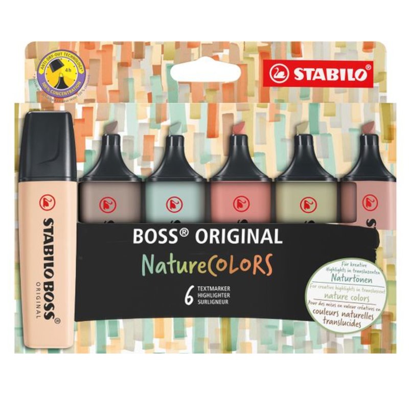 MARCADOR STABILO BOSS NATURE COLORS