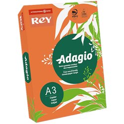 PAQUETE 500H PAPEL 80GR A3 NARANJA INTENSO ADAGIO 40002498