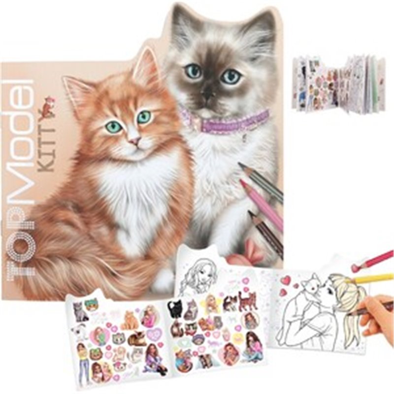 LIBRO COLOREAR KITTY TOP MODEL