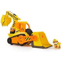 CAMION DE CONSTRUCCION DELUXE RUBBLE PATRULLA CANINA CON LUZ Y SONIDO. INCLUYE 1 FIGURA.