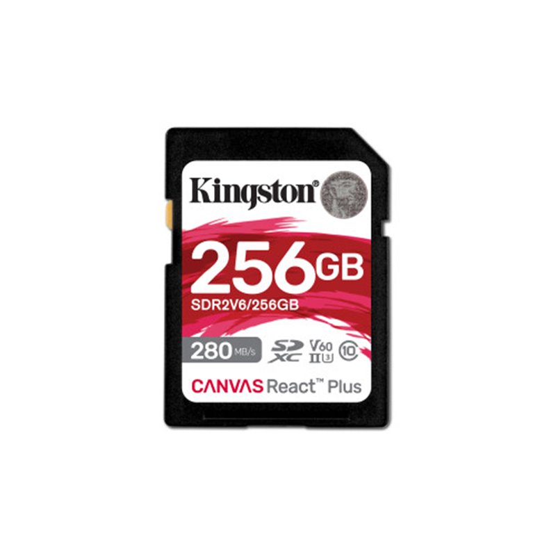 Kingston Technology Canvas React Plus 256 GB SDXC UHS-II Clase 10