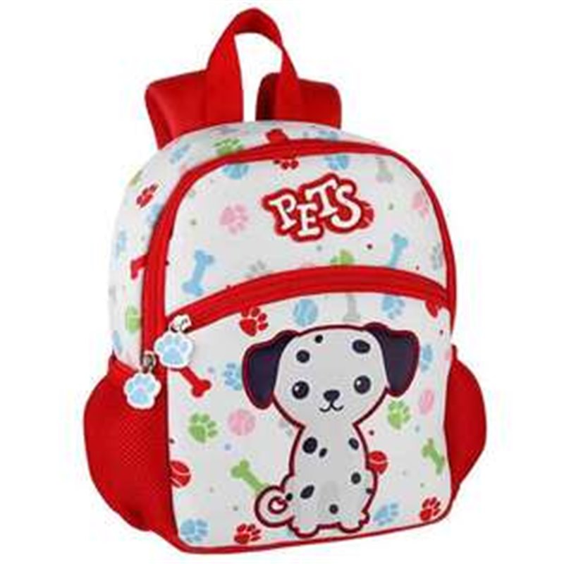 MOCHILA INFANTIL PETS DÁLMATA. 26 X 21 X 9 CM.