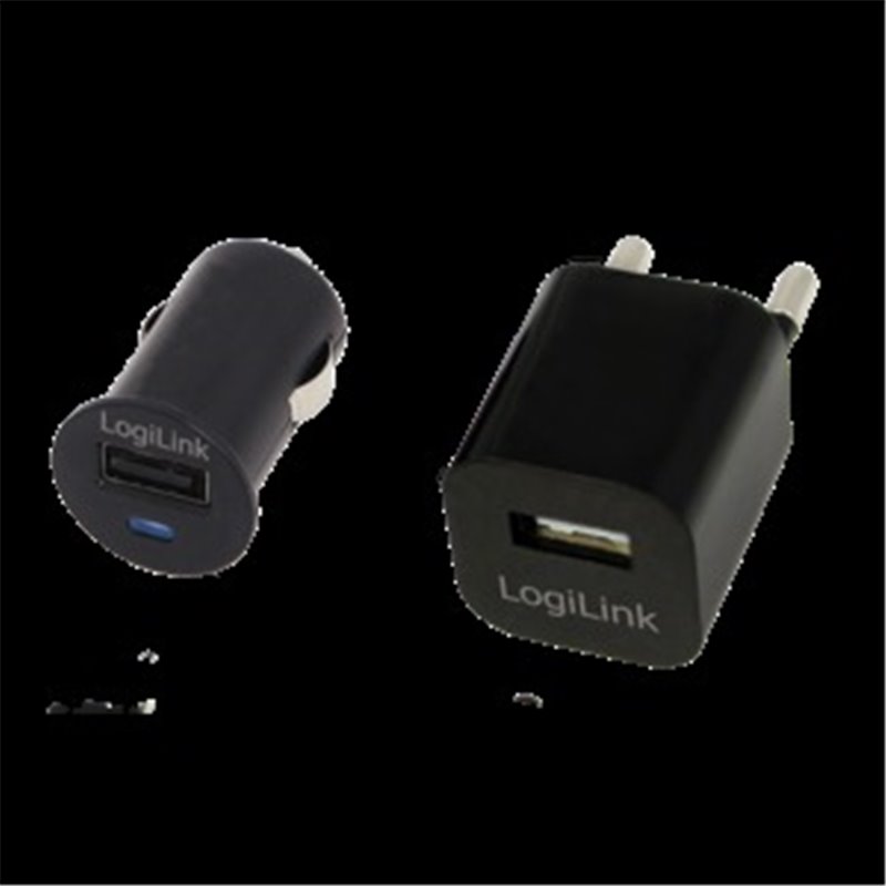 CARGADOR USB CASA/COCHE LOGILINK PA0076