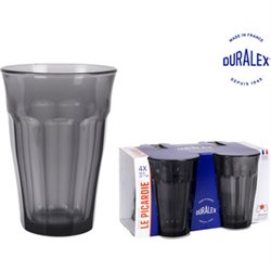 SET 4 VASOS GRIS 360CC PICARDIE