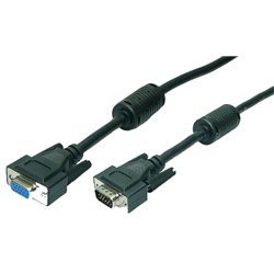 CABLE VGA M-H 1.8M HD DB15 EXTENSOR LOGILINK BLANC