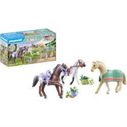 3 CABALLOS CON SILLAS PLAYMOBIL