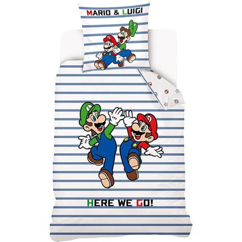 FUNDA NORDICA ALGODON MARIO Y LUIGI