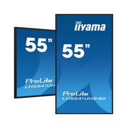 iiyama LH5541UHS-B2 pantalla de señalización 139,7 cm (55") LCD 500 cd / m² 4K Ultra HD Procesador incorporado Android 8.0 18/7