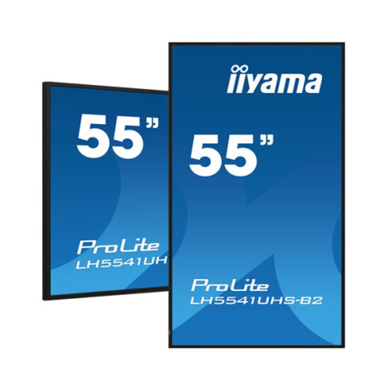 iiyama LH5541UHS-B2 pantalla de señalización 139,7 cm (55") LCD 500 cd / m² 4K Ultra HD Procesador incorporado Android 8.0 18/7