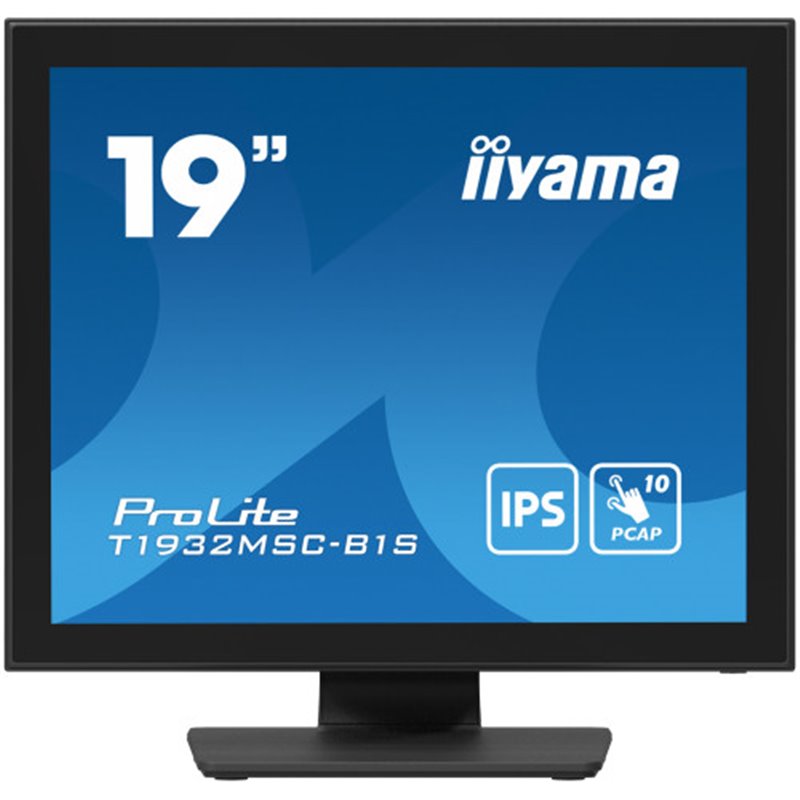 iiyama ProLite T1932MSC-B1S pantalla para PC 48,3 cm (19") 1280 x 1024 Pixeles Full HD LED Pantalla táctil Mesa Negro