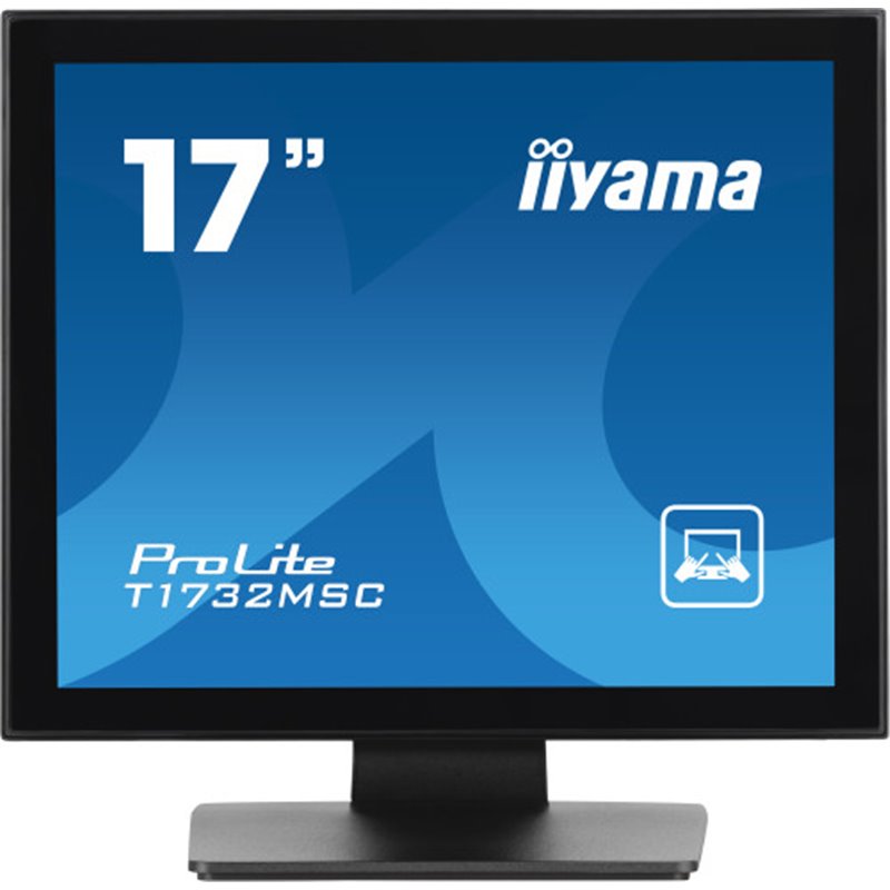 iiyama ProLite T1732MSC-B1SAG pantalla para PC 43,2 cm (17") 1280 x 1024 Pixeles Full HD LED Pantalla táctil Mesa Negro