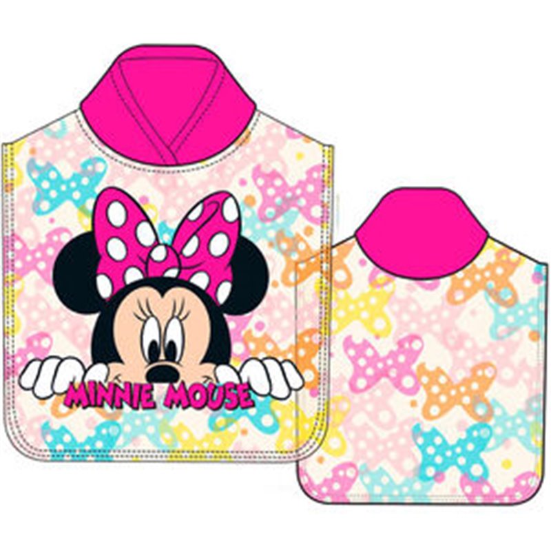 PONCHO TOALLA MINNIE DISNEY MICROFIBRA