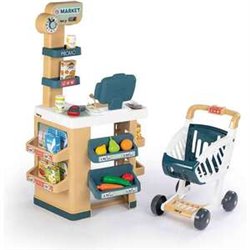 SUPERMERCADO CON CARRITO, CAJA REGISTRADORA Y 34 ACCESORIOS. 89,6 X 48,9 X 38,50 CM