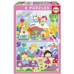 PUZZLE 2X48 PIEZAS MUNDO DE FANTASÍA