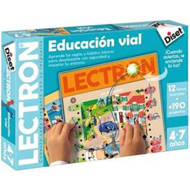 LECTRON EDUCATIVO EDUCACIÓN VIAL CON 12 TEMAS ILUSTRADOS Y MAS DE 190 PREGUNTAS. (4-7 AÑOS)