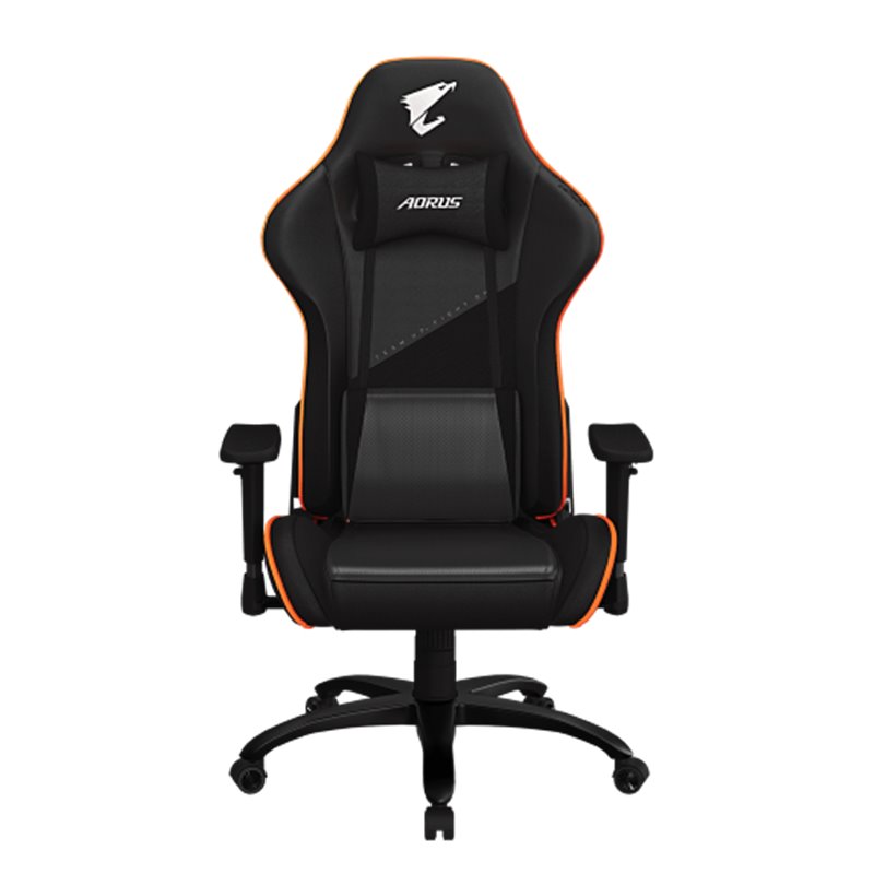 Gigabyte AGC310 Silla para videojuegos de PC Asiento acolchado Negro, Naranja