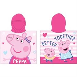 PONCHO TOALLA PEPPA PIG 55X110 CM