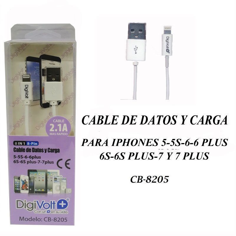 Cable de Datos y Carga para Iphone CB-8270