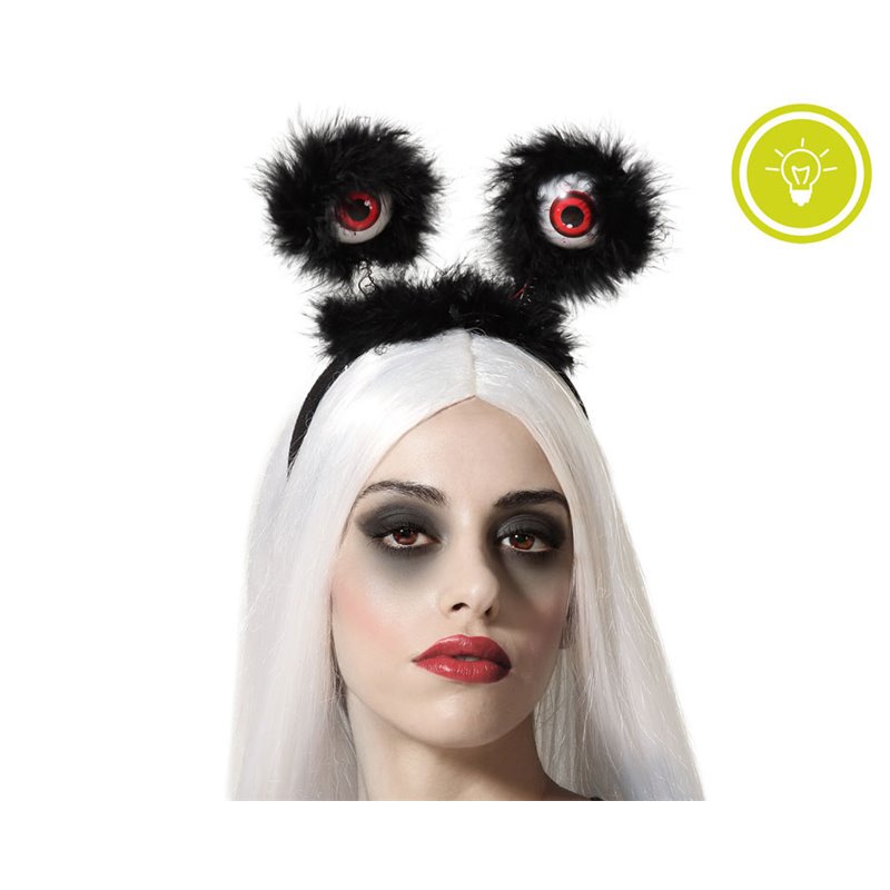 DIADEMA HALLOWEEN OJOS CON LUZ