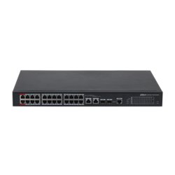 (DH-PFS4226-24ET-360-V3) DAHUA SWITCH L2 HI-POE 2.0 GESTIONABLE 24 PUERTOS 10/100 + 2 UPLINK COMBO GIGABIT/SFP