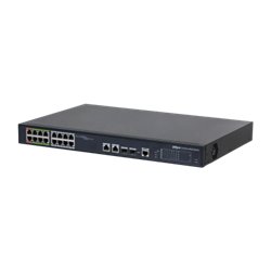 (DH-LR2218-16ET-240-V2) DAHUA SWITCH L2 EPOE GESTIONABLE 16 PUERTOS 10/100 (8 EPOE/EOC + 8 POE) + 2 UPLINK COMBO GIGABIT/SFP