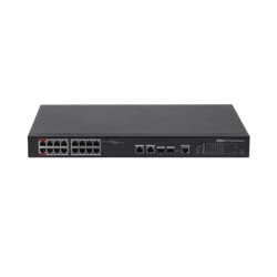 (DH-PFS4218-16ET-240-V3) DAHUA SWITCH L2 HI-POE GESTIONABLE 16 PUERTOS 10/100 + 2 COMBO GIGABIT/SFP UPLINK