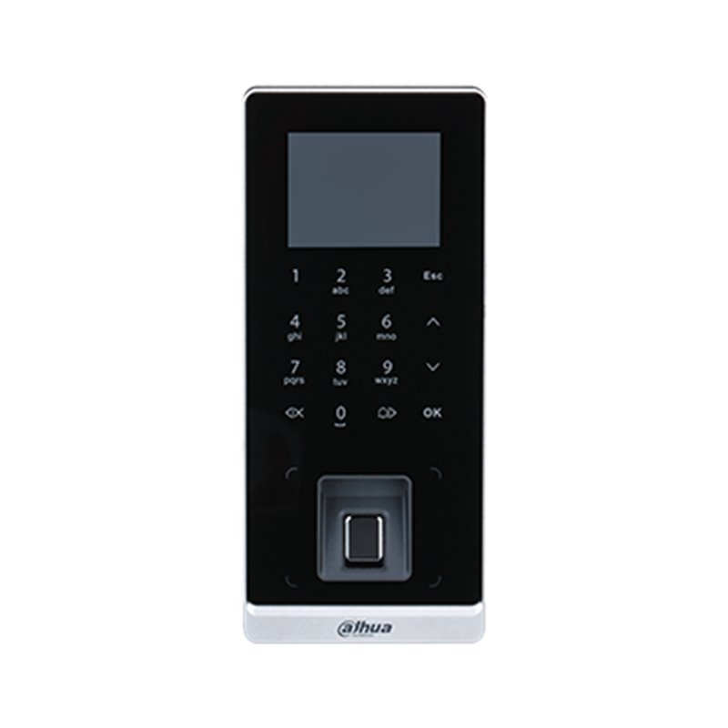 (DHI-ASI2212H-W) DAHUA LECTOR DE CONTROL DE ACCESO INTEGRADO  CONTRASEÑA+TARJETA+HUELLA+ACCESO REMOTO CON TECLADO Y PANTALLA LCD