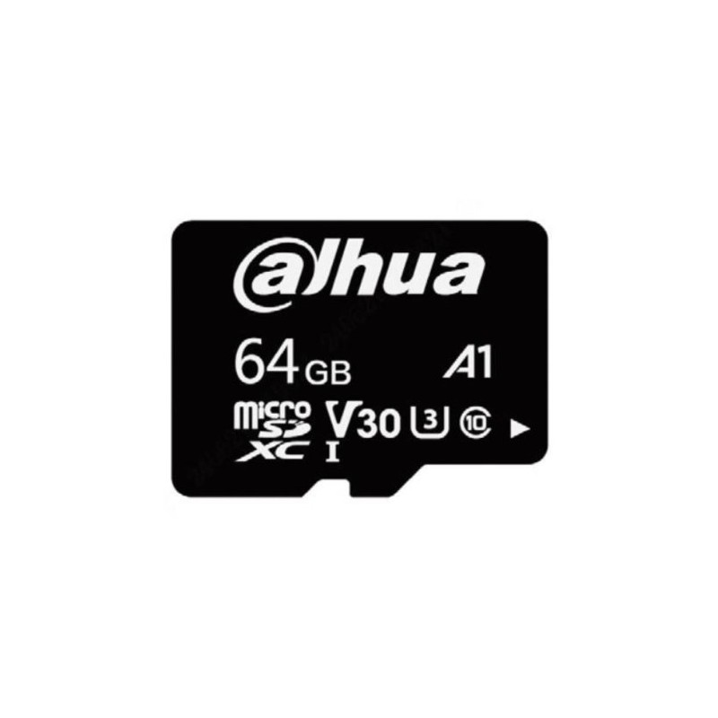 DAHUA MICROSD 64GB, ENTRY LEVEL VIDEO SURVEILLANCE MICROSD CARD, READ SPEED UP TO 100 MB/S, WRITE SPEED UP TO 40 MB/S, SPEED CLA