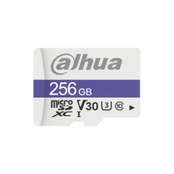 DAHUA MICROSD 256GB MICROSD CARD, READ SPEED UP TO 95 MB/S, WRITE SPEED UP TO 45 MB/S, SPEED CLASS C10, U3, V30, TBW 40TB (DHI-T