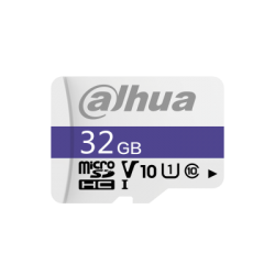 DAHUA MICROSD 32GB MICROSD CARD, READ SPEED UP TO 95 MB/S, WRITE SPEED UP TO 25 MB/S, SPEED CLASS C10, U1, V10, TBW 20TB (DHI-TF