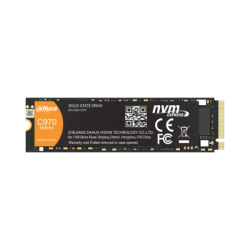 DAHUA SSD 256GB PCIE GEN 4.0X4 SSD, 3D NAND, READ SPEED UP TO 4600 MB/S, WRITE SPEED UP TO 1400 MB/S, TBW 500TB (DHI-SSD-C970N25