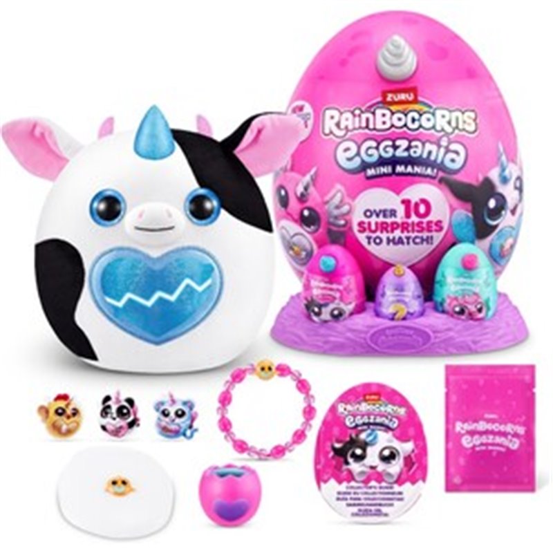 HUEVOS EGGZANIA PELUCHE RAINBOCORNS