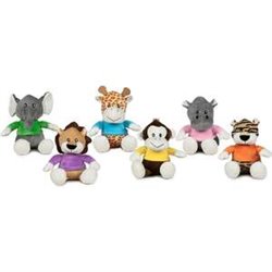 PELUCHE ANIMALES CON CAMISETA 28 CM - MODELOS SURTIDOS