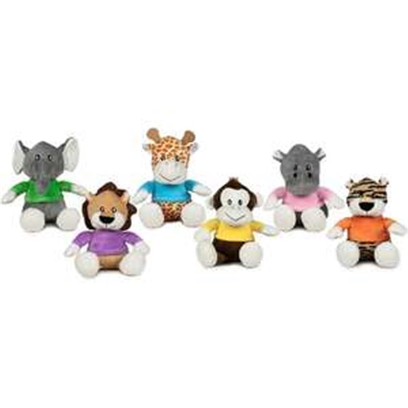 PELUCHE ANIMALES CON CAMISETA 28 CM - MODELOS SURTIDOS