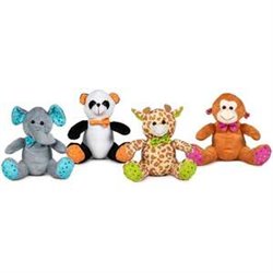 PELUCHE ANIMALES CON PAJARITA 20 CM. - MODELOS SURTIDOS