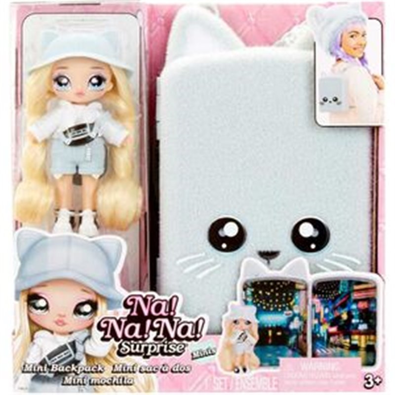 MINI MOCHILA + MUÑECA KHLOE KITTY NA! NA! NA! SURPRISE