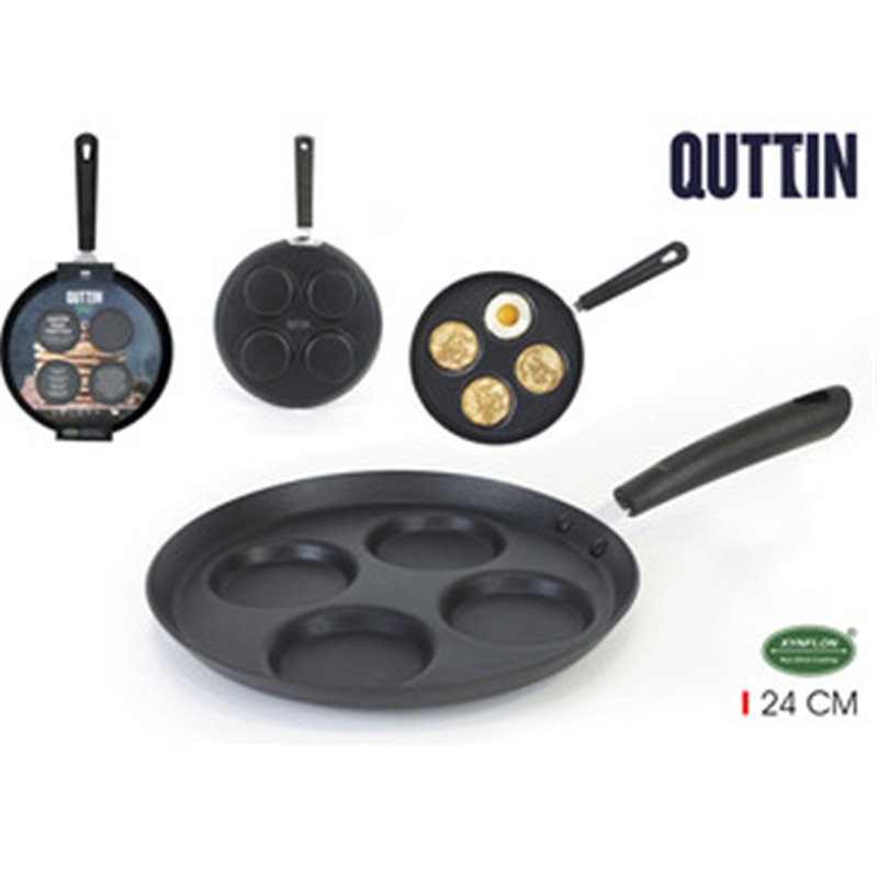 SARTEN PARA TORTITAS 4 UNDS 24CM QUTTIN