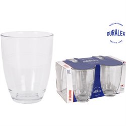 SET 4 VASOS TRANSPARENTE 360CC GIGOGNE