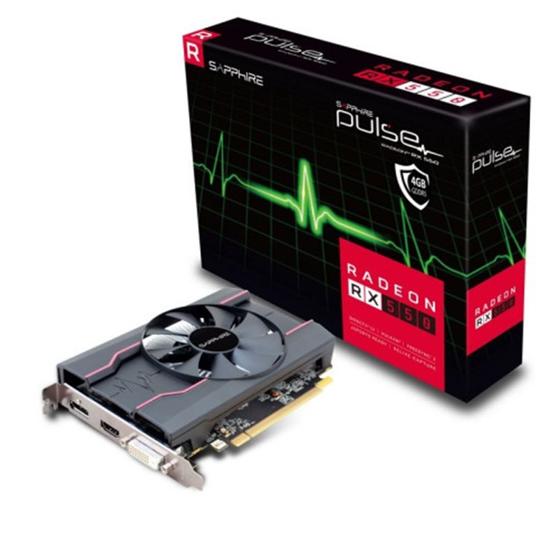 Sapphire 11268-01-20G tarjeta gráfica AMD Radeon RX 550 4 GB GDDR5