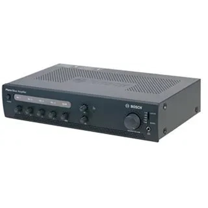 BOSCH PLE-1ME060-EU AMPLIFICADOR MEZCLADOR DE 60 W CON 4 MICRÓFONOS Y ENTRADA DE MÚSICA AMBIENTAL.