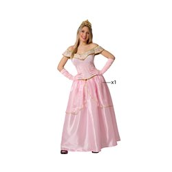 DISFRAZ PRINCESA ROSA MUJER ADULTO VESTIDO