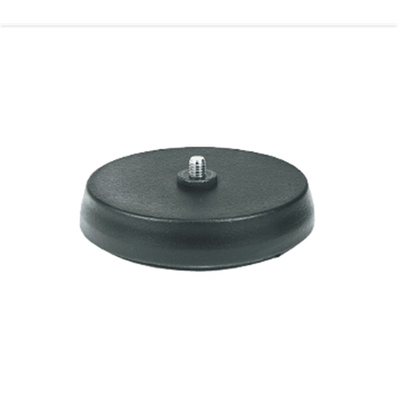 BOSCH LBC1227/01 SOPORTE DE SOBREMESA PARA MICRÓFONO, NEGRO MATE, BASE DE HIERRO FUNDIDO PESADA Y REDONDA, 130 MM (5,12 IN) DE D