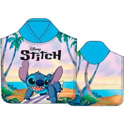 PONCHO TOALLA STITCH DISNEY MICROFIBRA